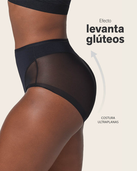 Panty clásico invisible con tul#color_700-negro