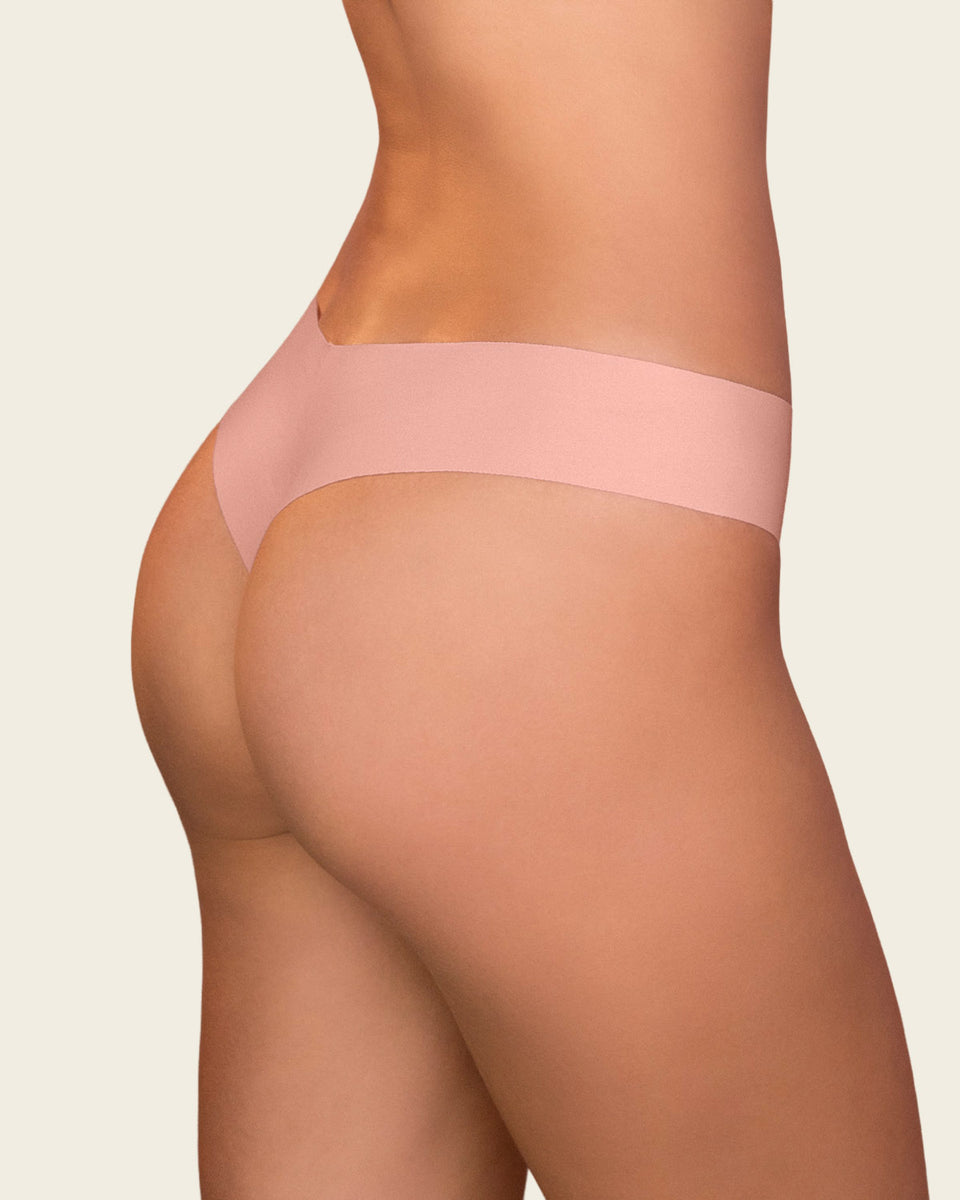 Panty brasilera invisible ultraplano sin elásticos y de pocas costuras