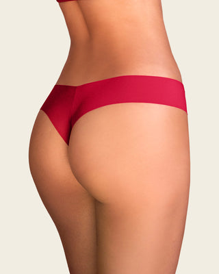 Panty brasilera invisible ultraplano sin elásticos y de pocas costuras#color_370-rojo