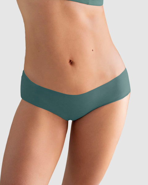 Panty hipster invisible ultraplano sin elásticos y de pocas costuras#color_b25-verde-pino