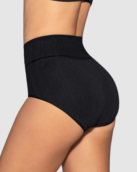 Panty faja de control suave alto en la cintura en skinfuse#color_700-negro