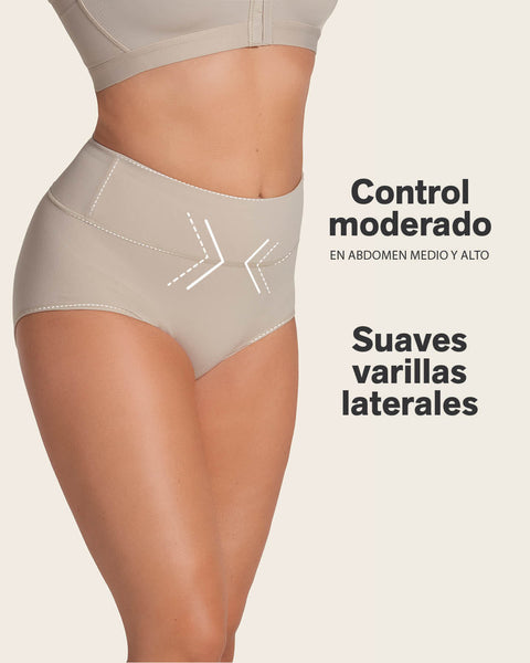 Panty faja de control suave alto en la cintura en skinfuse#color_802-cafe-claro