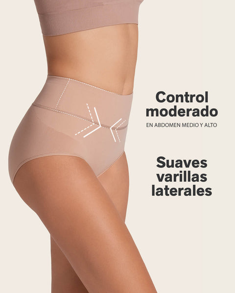 Panty faja de control suave alto en la cintura en skinfuse#color_852-cafe-medio