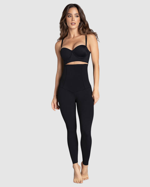 Legging de tiro alto con control fuerte de abdomen#color_700-negro