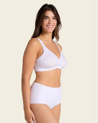 Panty clásico efecto invisible de control fuerte en abdomen#color_000-blanco