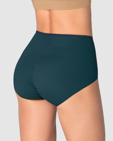 Panty clásico efecto invisible de control fuerte en abdomen#color_650-azul-petroleo