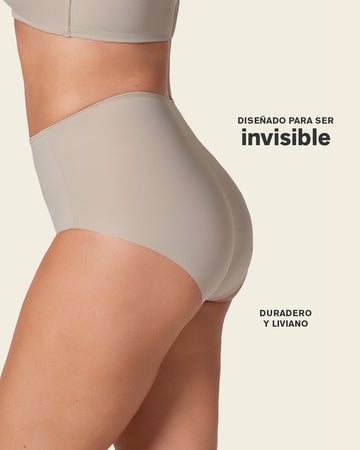 Panty clásico efecto invisible de control fuerte en abdomen#color_802-cafe-claro