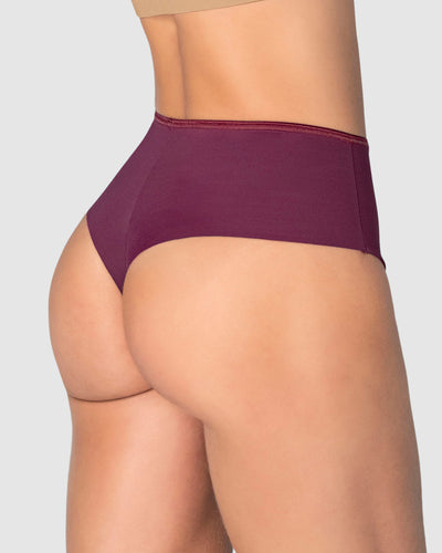 Panty faja brasilera de control fuerte tiro alto#color_466-vino