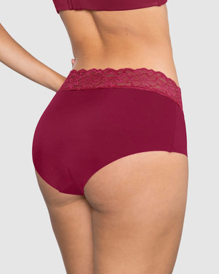 Panty hípster en tela ultraliviana con franja de encaje#color_a97-vino