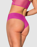 Sexy panty cachetero en tela ultraliviana con encaje comodidad total#color_338-fucsia-medio