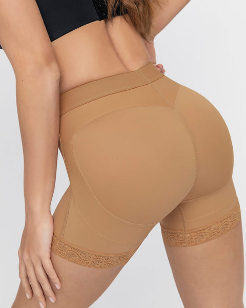 Panty faja tipo short levanta glúteos#color_880-cafe-medio