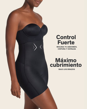 Short media pierna tiro extra alto, levanta glúteos#color_700-negro