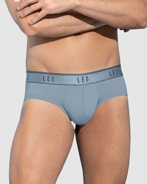 Paquete x3 bóxers brief de alta transpiración en microfibra ideal para uso diario#color_517-azul-claro