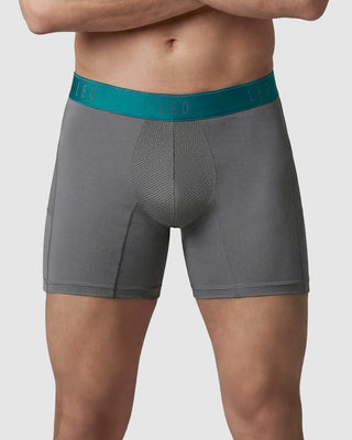 Bóxer deportivo con bolsillo lateral en microfibra#color_129-fondo-gris