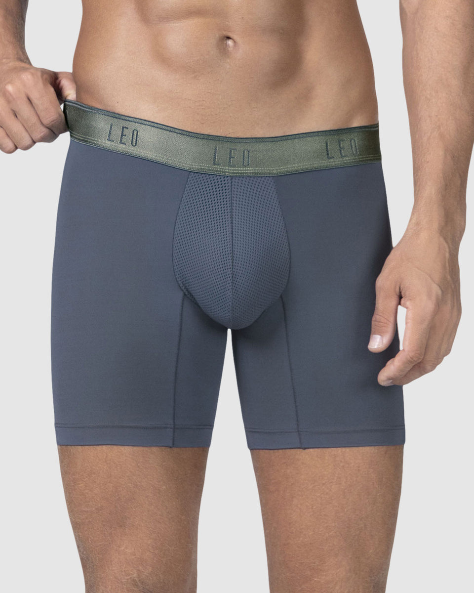 Bóxer deportivo con bolsillo lateral en microfibra