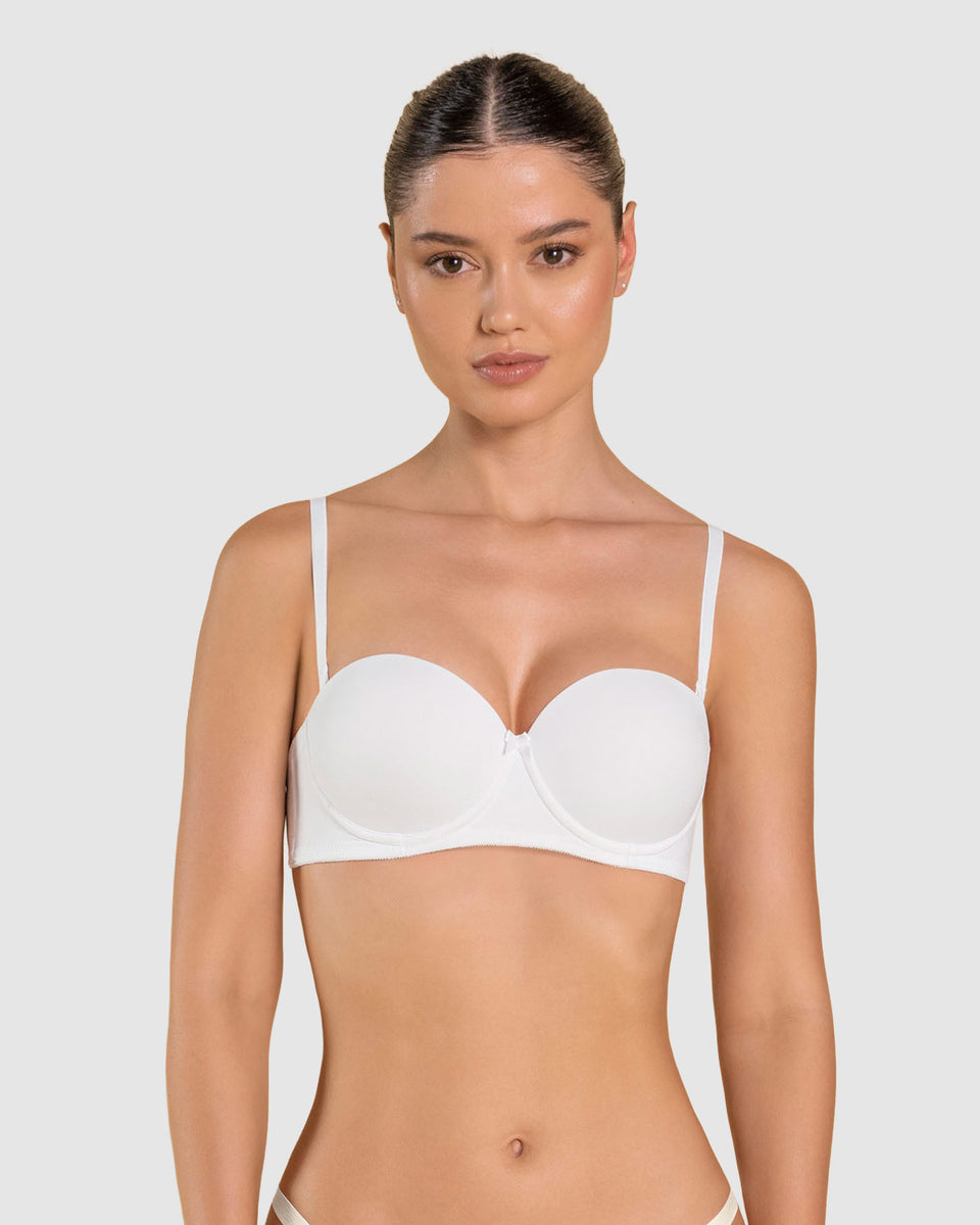 Brasier strapless con realce incorporado