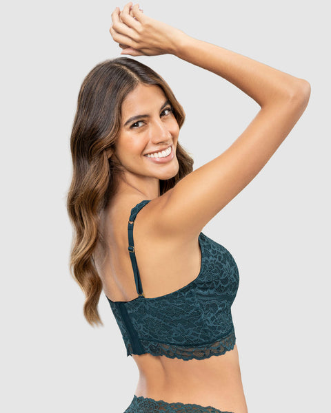Brasier en encaje ideal para busto pesado Sexy Support#color_249-verde-oscuro