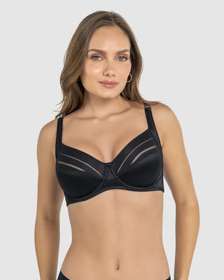 Brasier de buen cubrimiento ideal para busto pesado Natural Support#color_700-negro