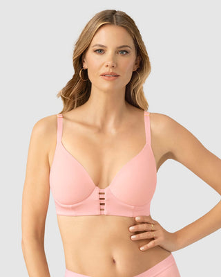 Brasier triangular de realce alto y buen cubrimiento Memory Bustier#color_299-rosa-claro