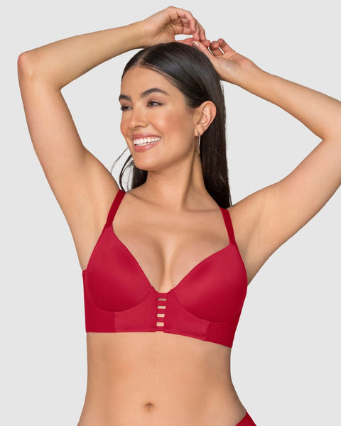 Brasier de realce alto con copas que se adaptan al busto memory bustier#color_309-rojo