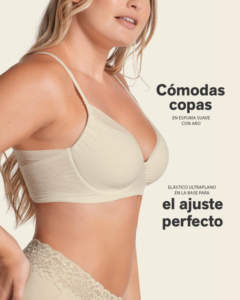 Brasier con cubrimiento total del busto Comfort Fit#color_a21-vino-marron