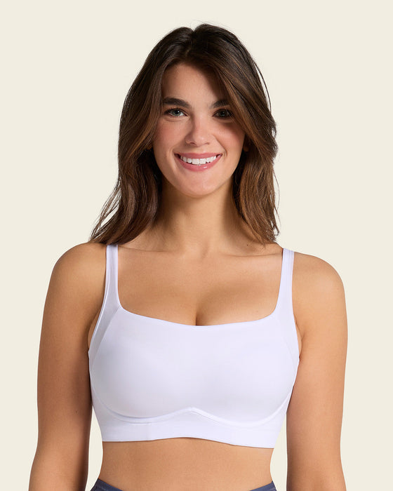 Brasier sin arco ultracómodo de alto soporte y cubrimiento Everyday Bra#color_000-blanco