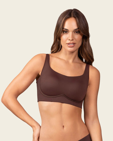 Brasier sin arco ultracómodo de alto soporte y cubrimiento Everyday Bra#color_c56-cocoa