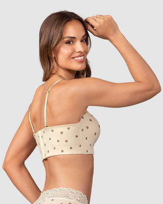Brasier strapless Antigravedad - Máximo soporte - No se cae#color_c01-estampado-puntos