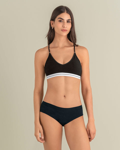 Top en algodón ultracómodo con cargaderas graduables#color_701-negro