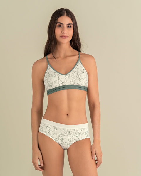 Top en algodón ultracómodo con cargaderas graduables#color_b95-fondo-marfil-estampado