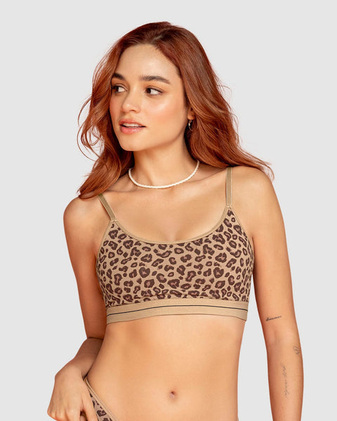 Top en algodón escote redondo#color_b74-estampado-animal-print
