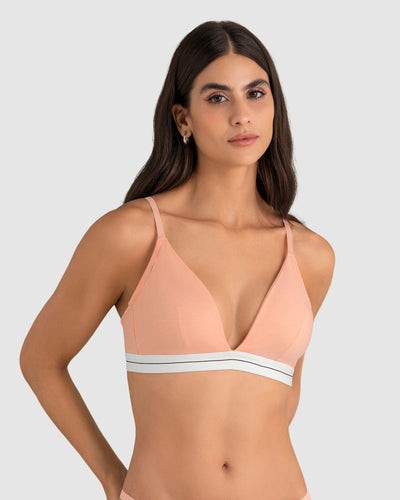 Brasier triangular en algodón liviano y cómodo#color_215-salmon