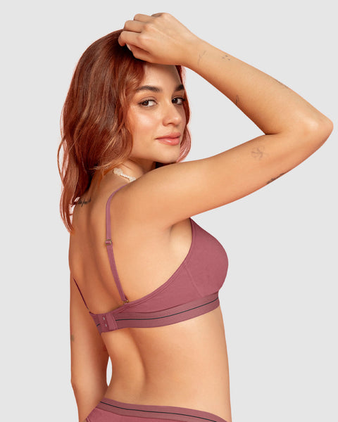 Brasier triangular en algodón liviano y cómodo#color_b99-salmon