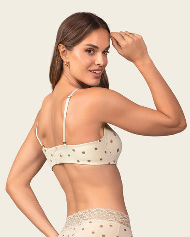 Brasier ultraligero SIN ESPUMA, copas doble tela#color_c01-estampado-puntos