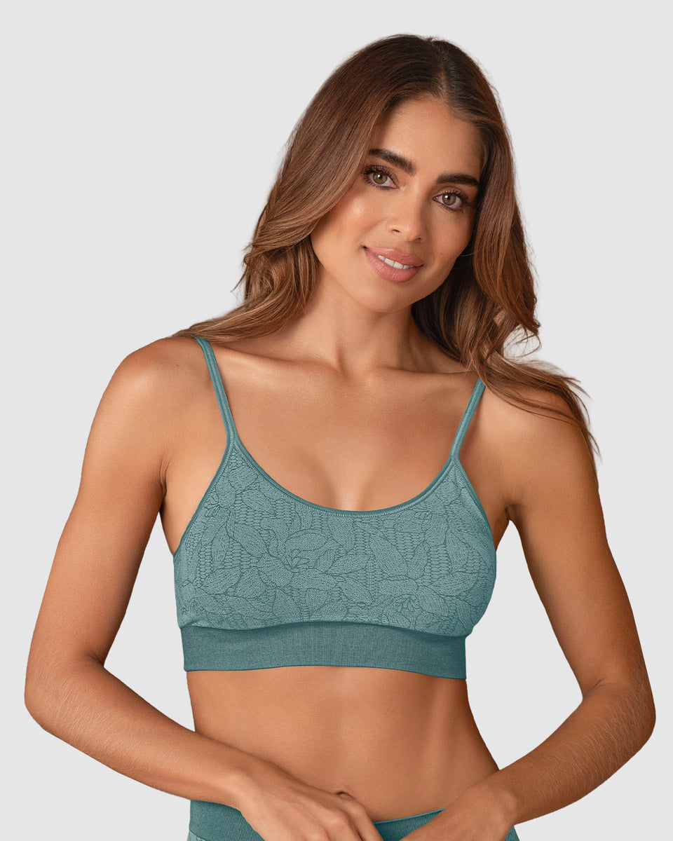 Top en animal print ultraligero en tecnología seamless