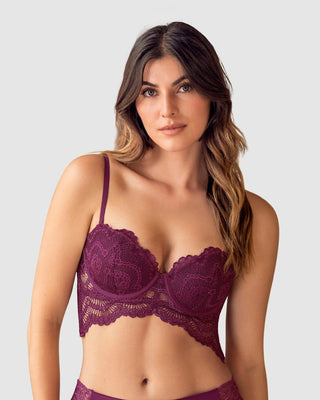 Bustier strapless Sutilmente Sexy#color_466-vino-tinto