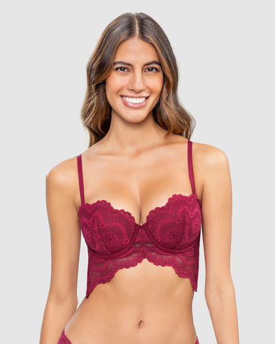 Bustier strapless Sutilmente Sexy#color_a97-vino