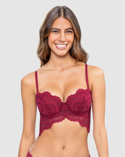 Bustier strapless Sutilmente Sexy#color_a97-vino