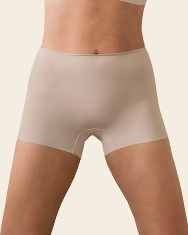 Panty tipo bóxer efecto invisible en piernas#color_802-cafe-claro