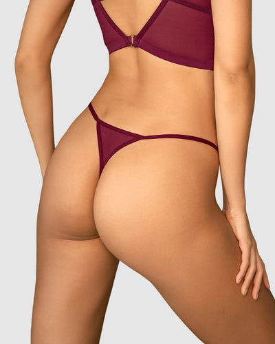 Tanga brasilera con detalles en tul#color_240-vino