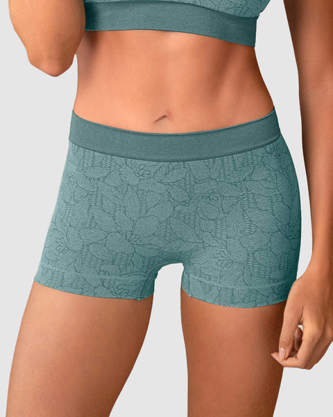 Bóxer animal print tecnología seamless de total comodidad#color_a36-verde-medio-estampado