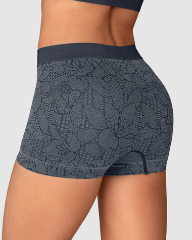 Bóxer animal print tecnología seamless de total comodidad#color_b55-azul-oscuro-estampado