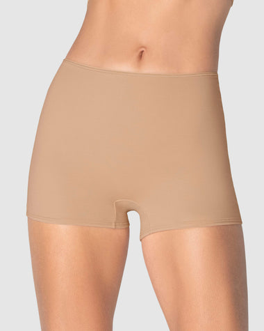 Bóxer corto de control fuerte de abdomen#color_801-cafe-medio
