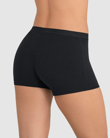 Bóxer en algodón tiro medio#color_700-negro