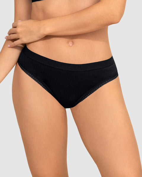 Panty brasilera Liso + Encaje#color_700-negro