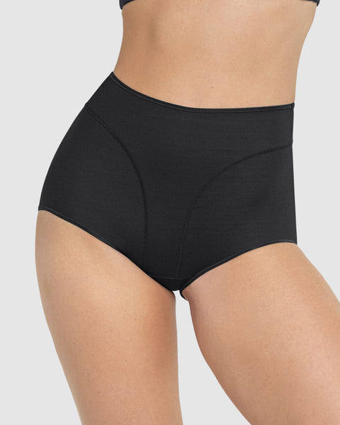 Panty clásico de control y tiro alto#color_700-negro