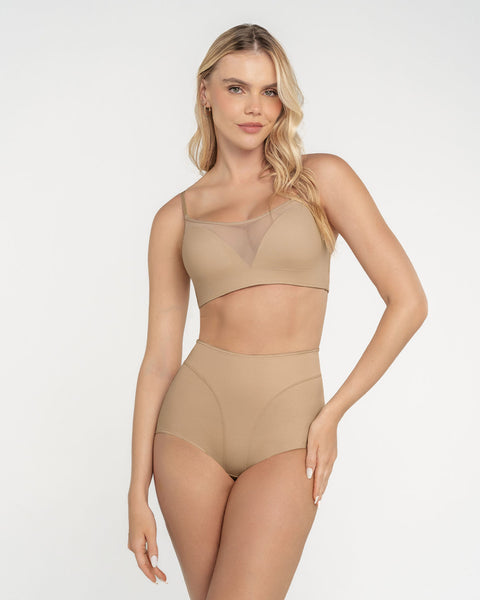 Panty clásico de control y tiro alto#color_801-cafe-medio