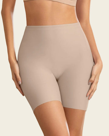Short de control fuerte, efecto levanta glúteos#color_802-cafe-claro