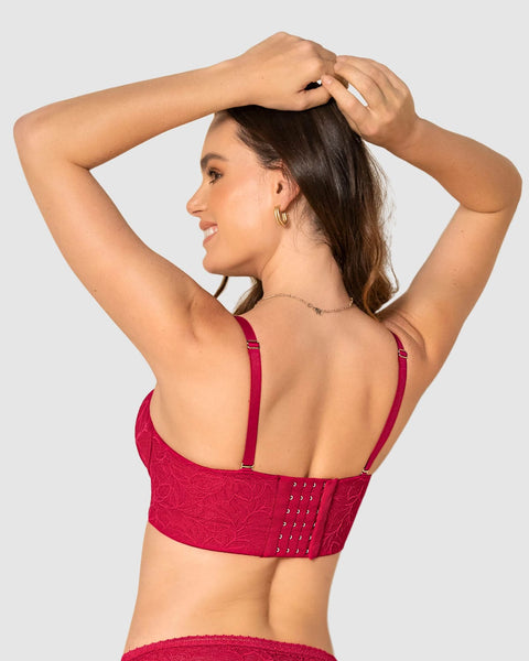 Strapless bustier 360° de perfección en encaje#color_136-rojo