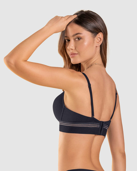 Paquete x 2 brasieres ultracómodos y suaves al tacto#color_s01-blanco-negro